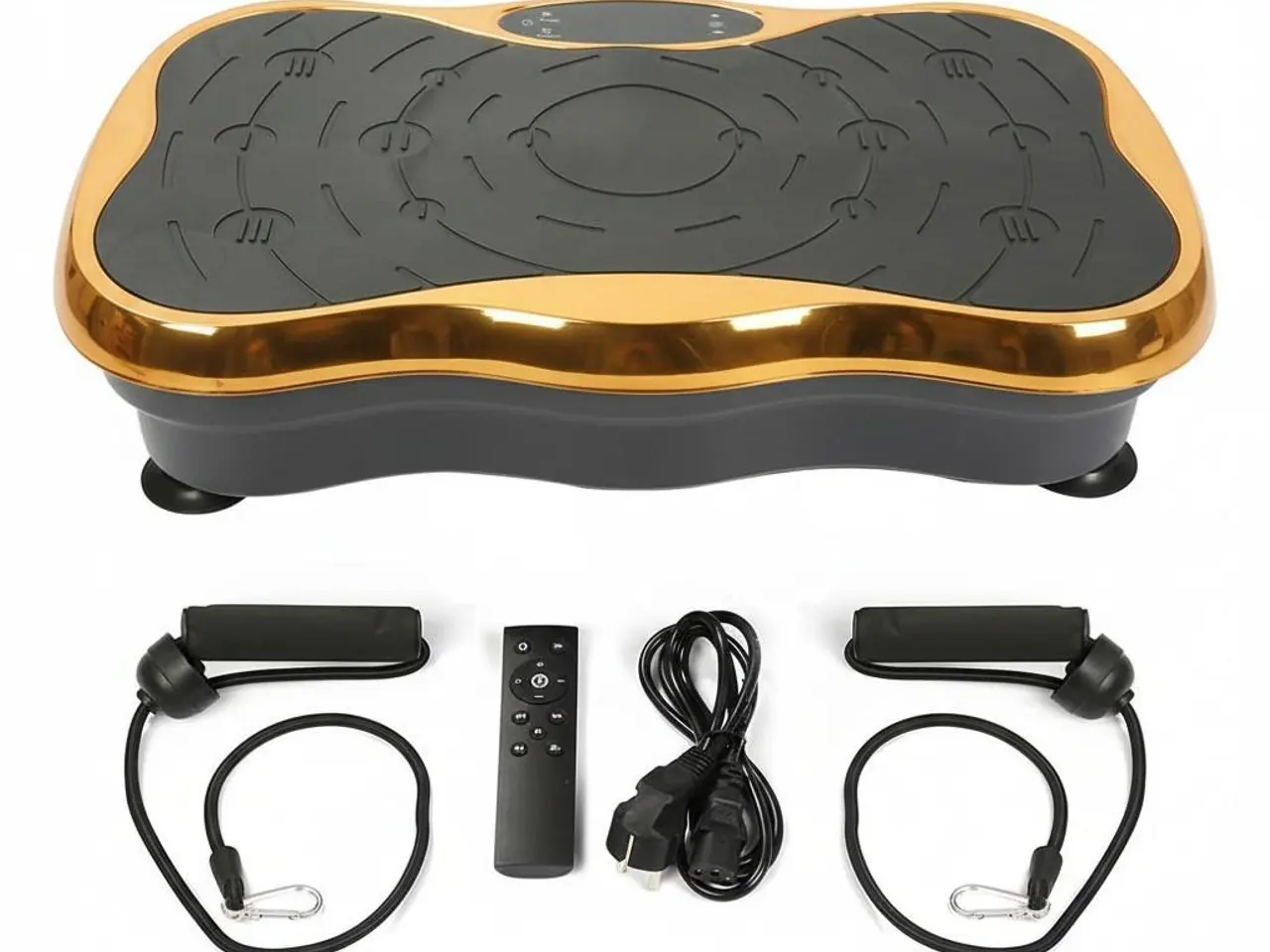 Billede 1 - Extralink Moonwalk Spin Move vibrationsplatform til fitness 200 W - guld