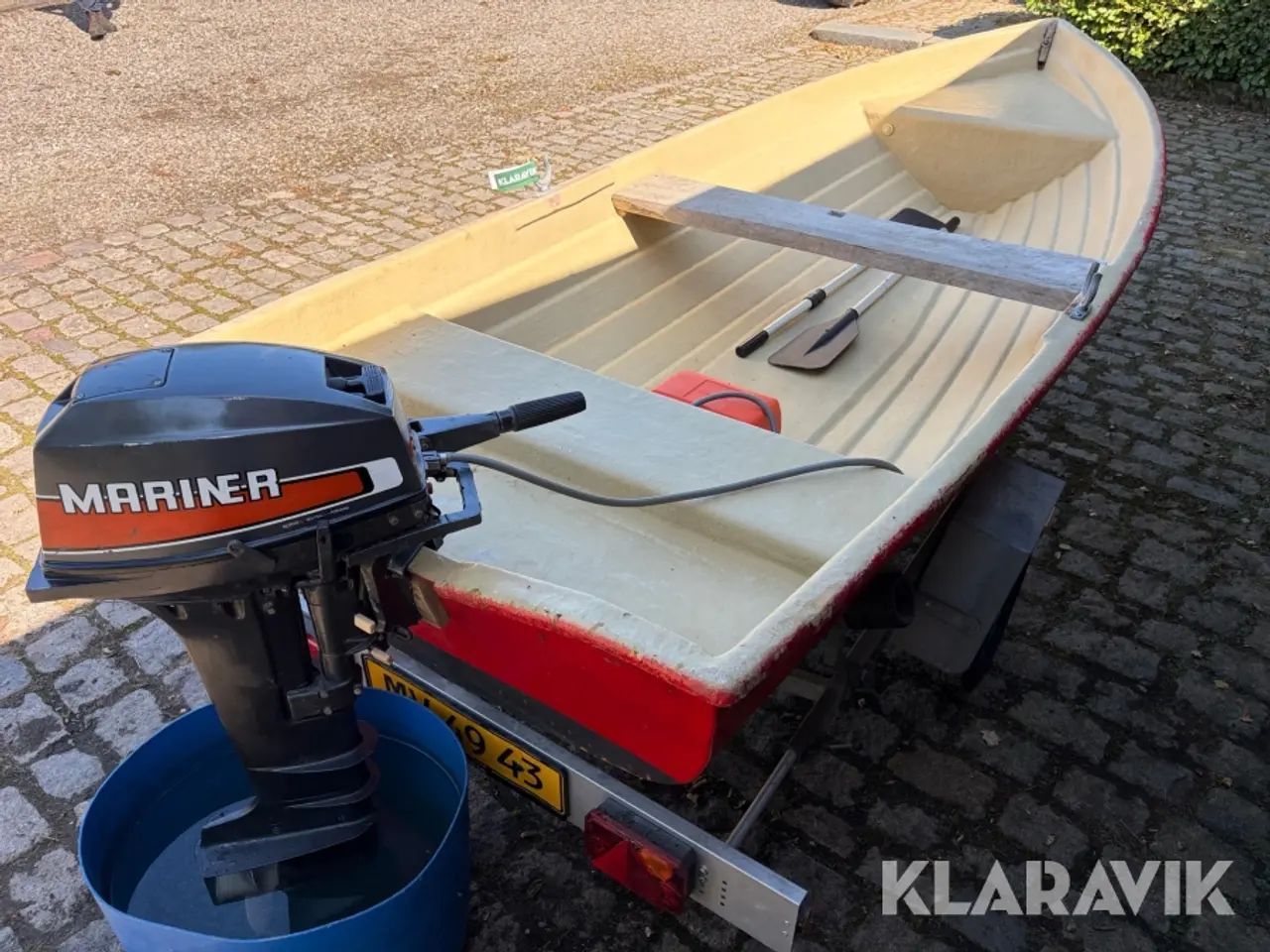 Billede 5 - Jolle med Mariner påhængsmotor og Variant bådtrailer