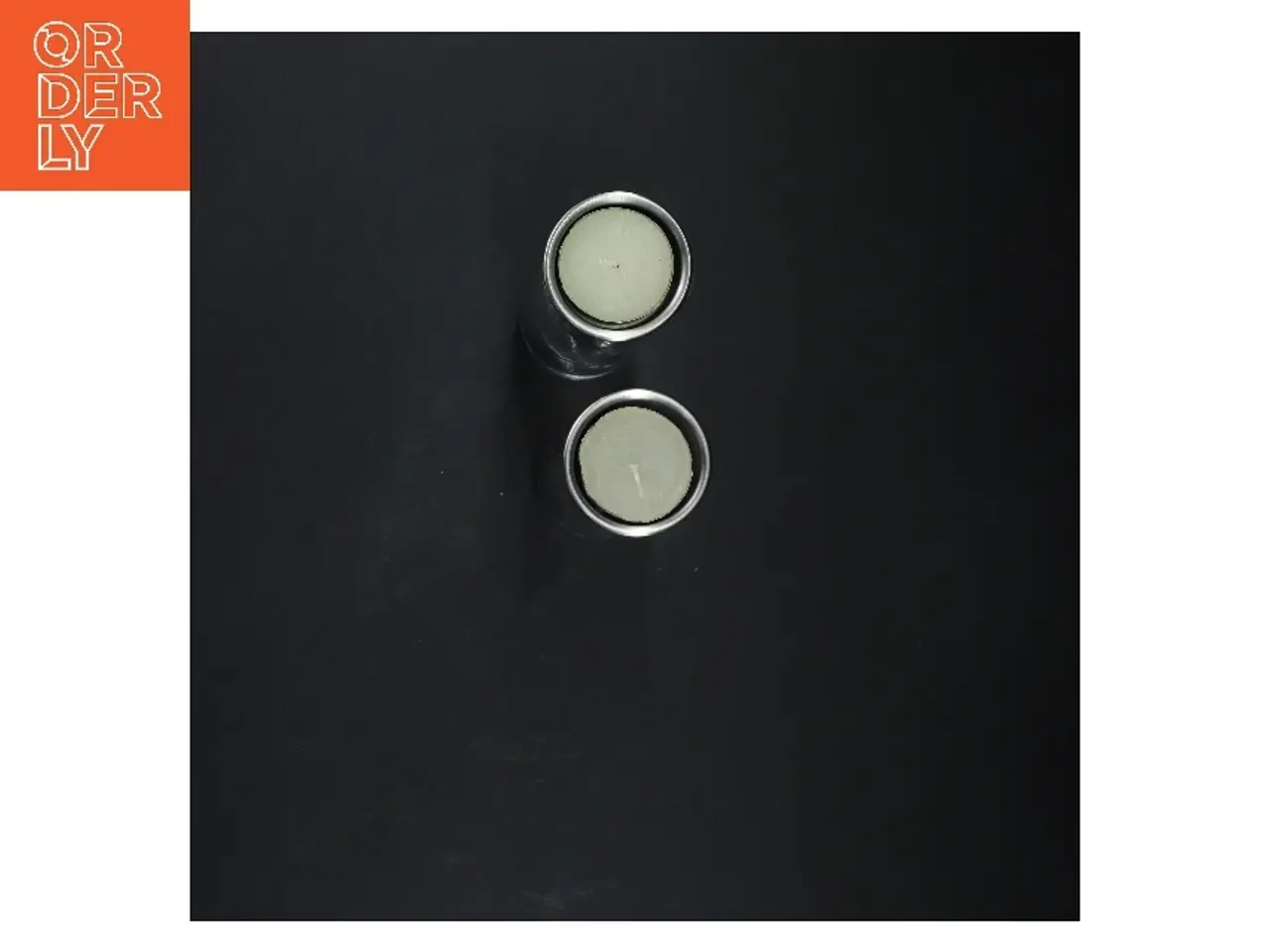 Billede 3 - To glas lysestager (str. 19 cm)