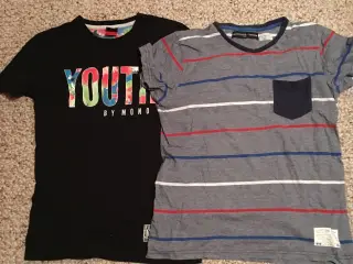 T-shirt,sort , 12-15 år,