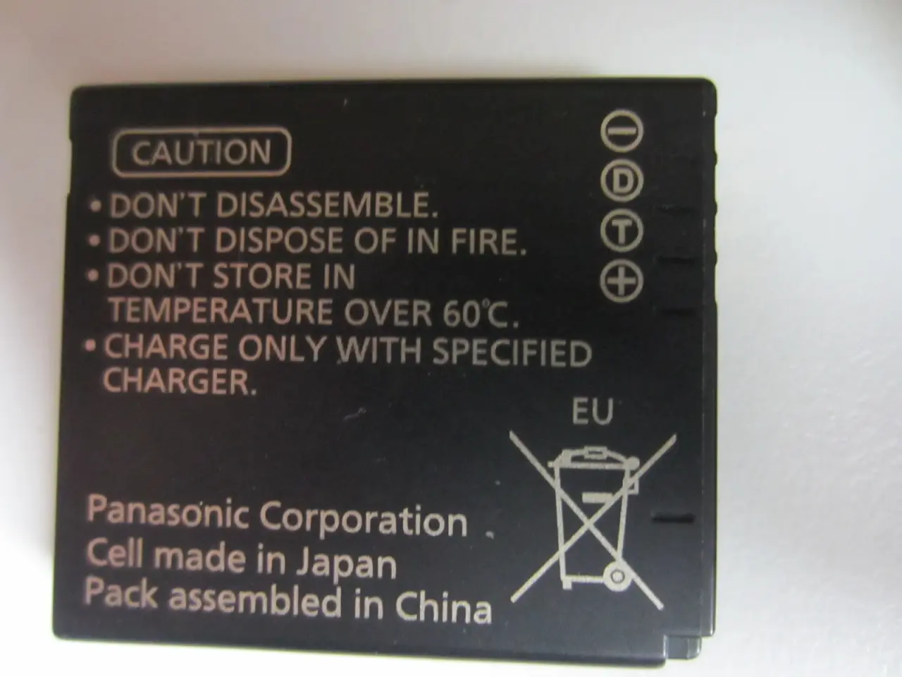 Billede 2 - Originalt LUMIX DMW-BCF10E Li-ION batteri 3.6V