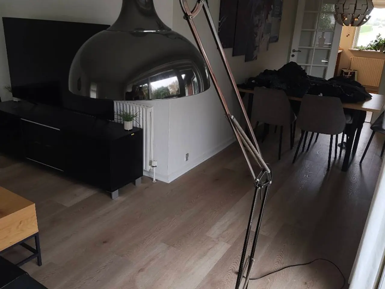 Billede 2 - ILVA Hobby Deluxe gulvlampe – metallic/grå, 180 cm