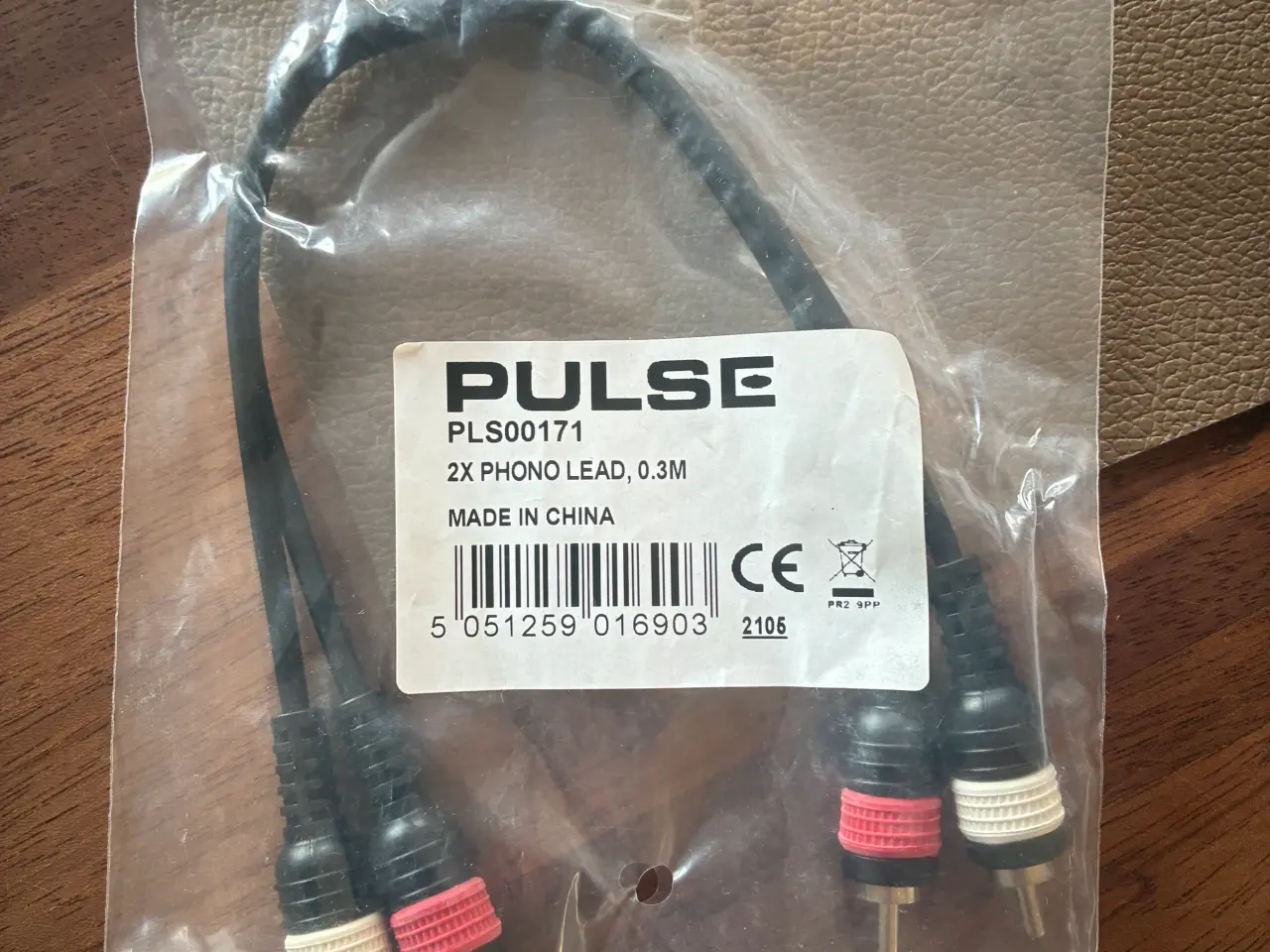 Billede 1 - Phono kabel L+R 30cm