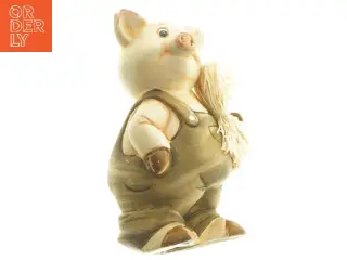 Dekorativ keramisk grisefigur (str. 13,5 cm)