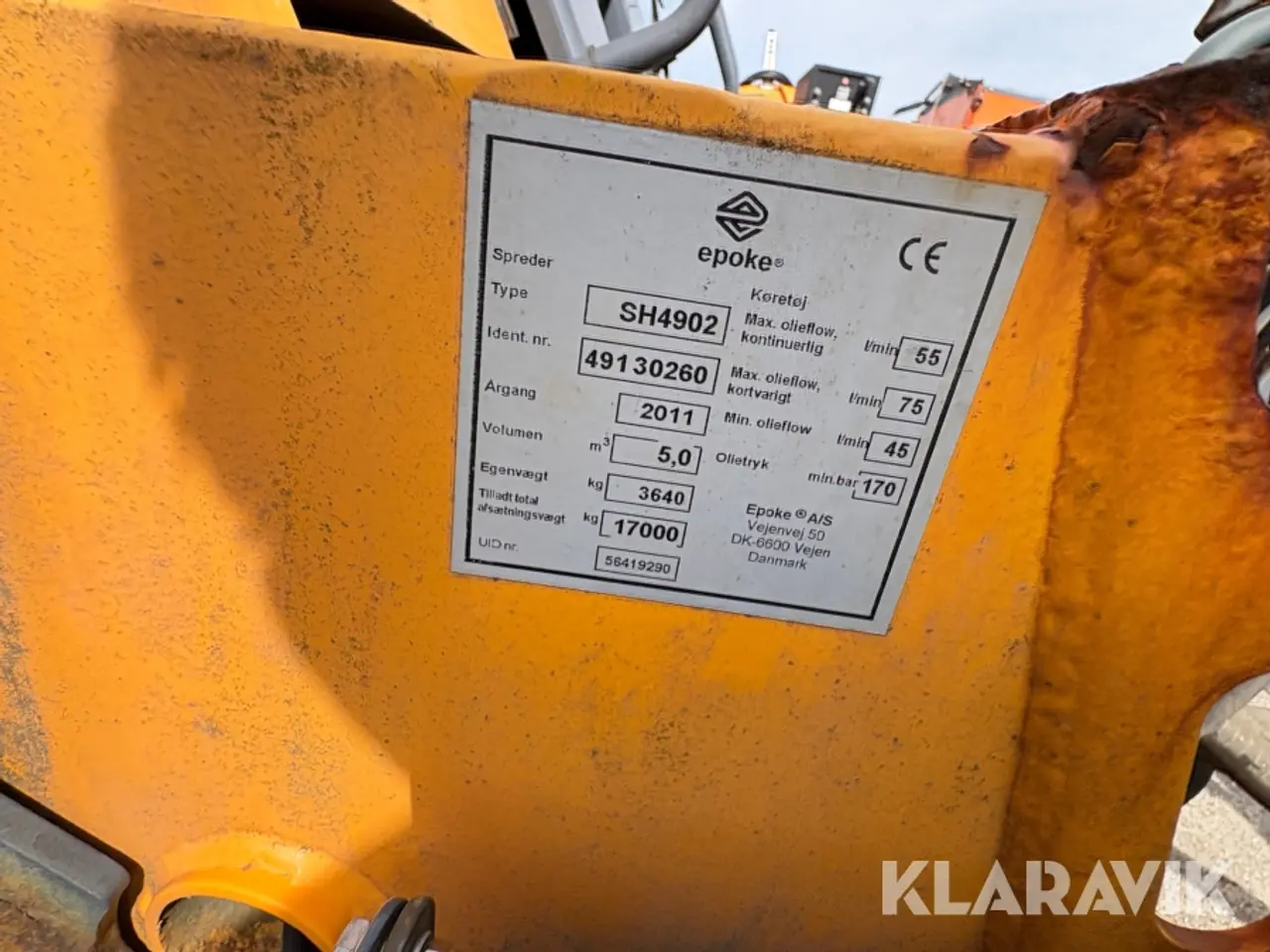 Billede 5 - Kombispreder Epoke SIRIUS COMBI AST SH4902 hydraulisk 1 styk