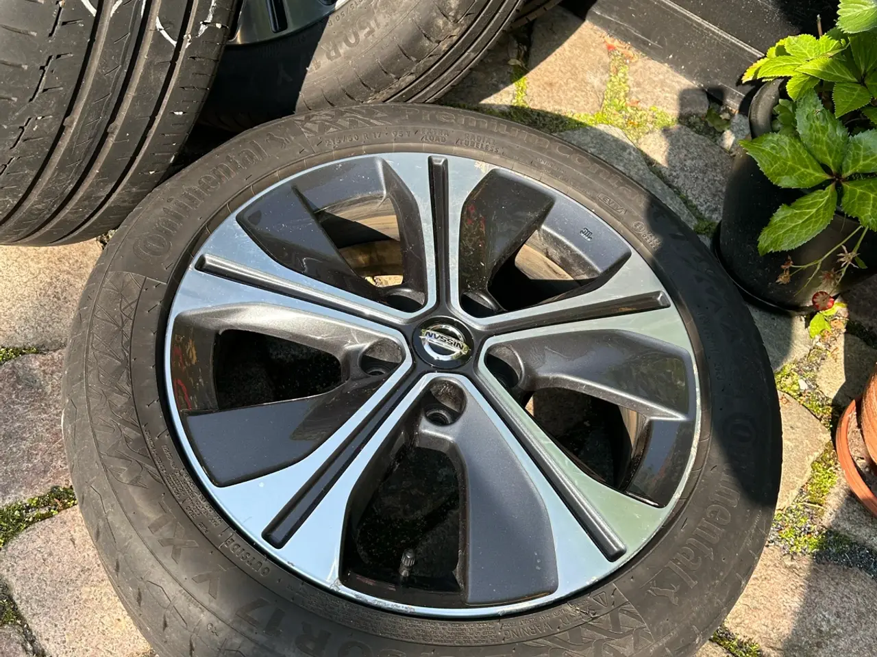 Billede 2 - 4 originale alufælge til Nissan Leaf Tekna