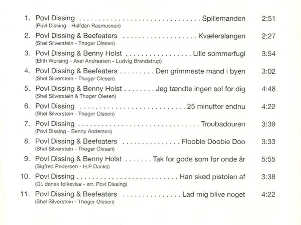 Billede 5 - Povl Dissing – Jeg Er En Tosset Spillemand – CD