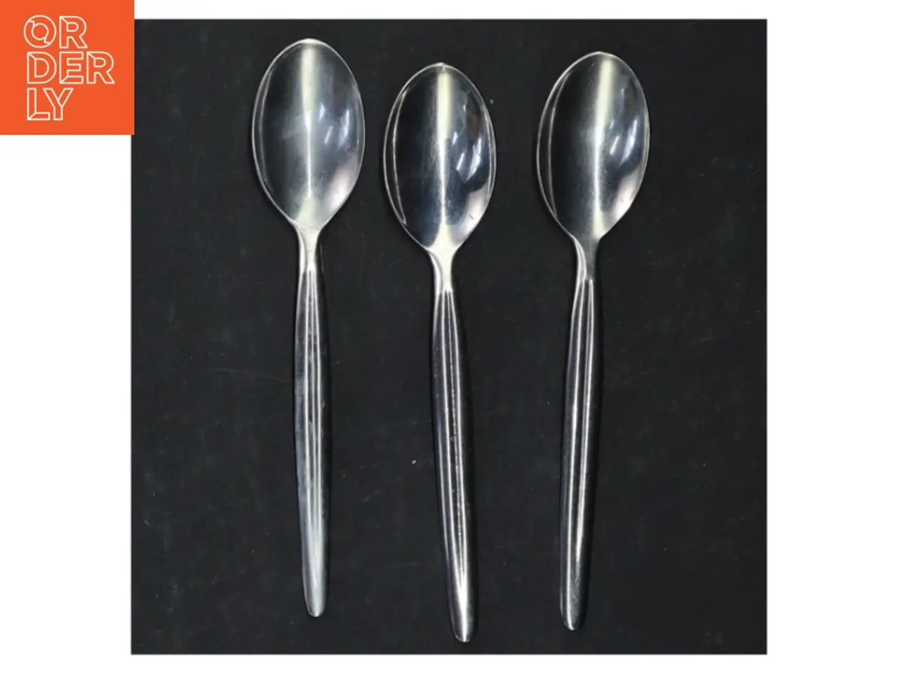 Billede 3 - Spiseskeer i rustfrit stål (str. 13 cm. og 15 cm. 5 styk)