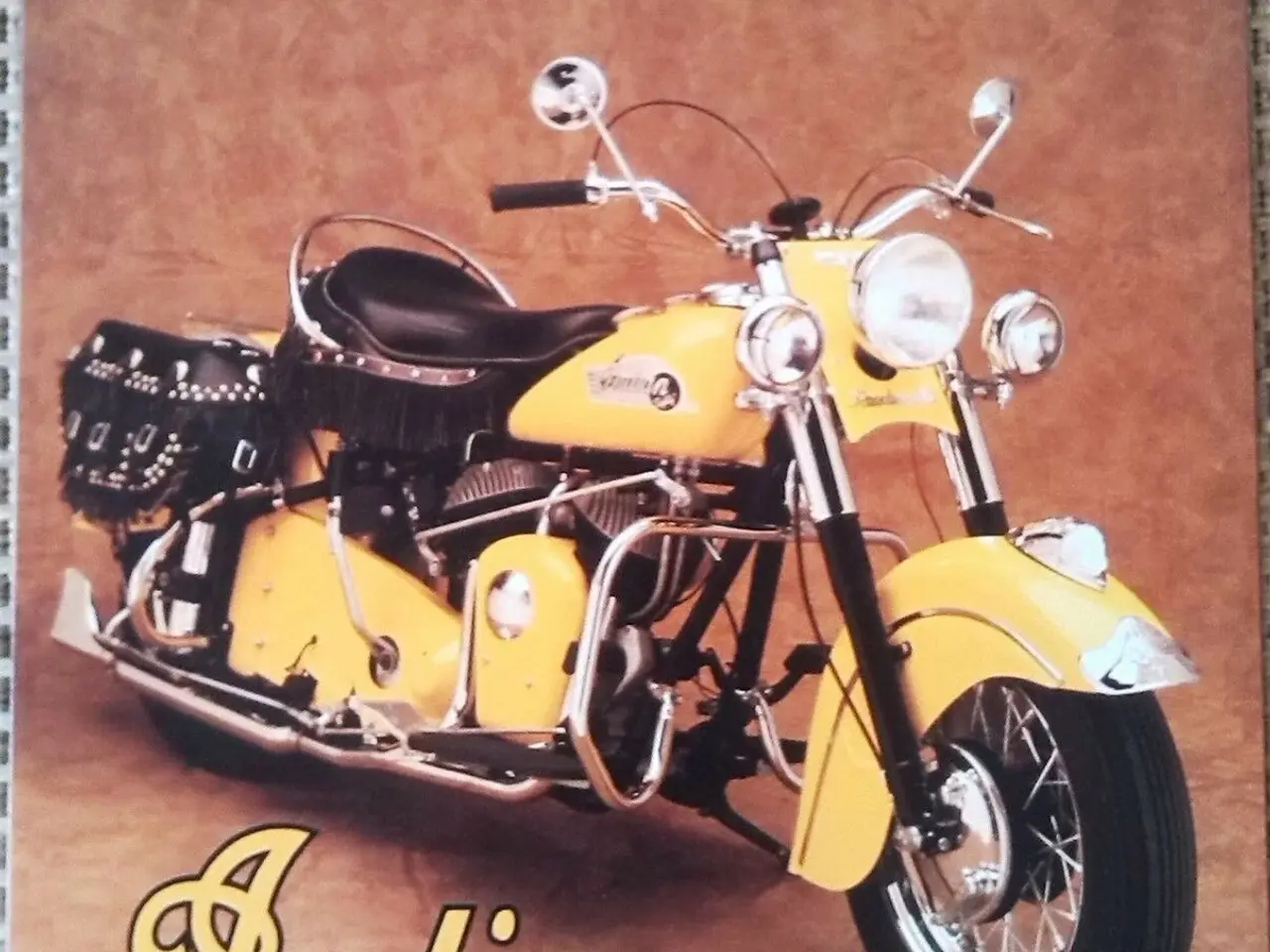 Billede 1 - Skilt, 1953 Indian Rodamaster Chief.
