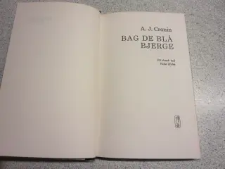 Bog - Bag de blå bjerge af A. J. Cronin