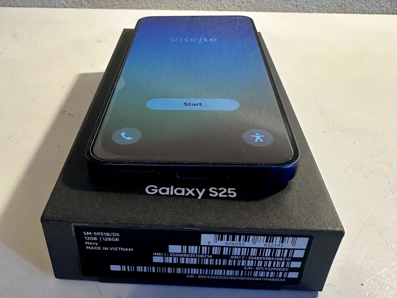 Billede 2 - Samsung Galaxy S25 5G 128GB Navy(som ny,garanti)