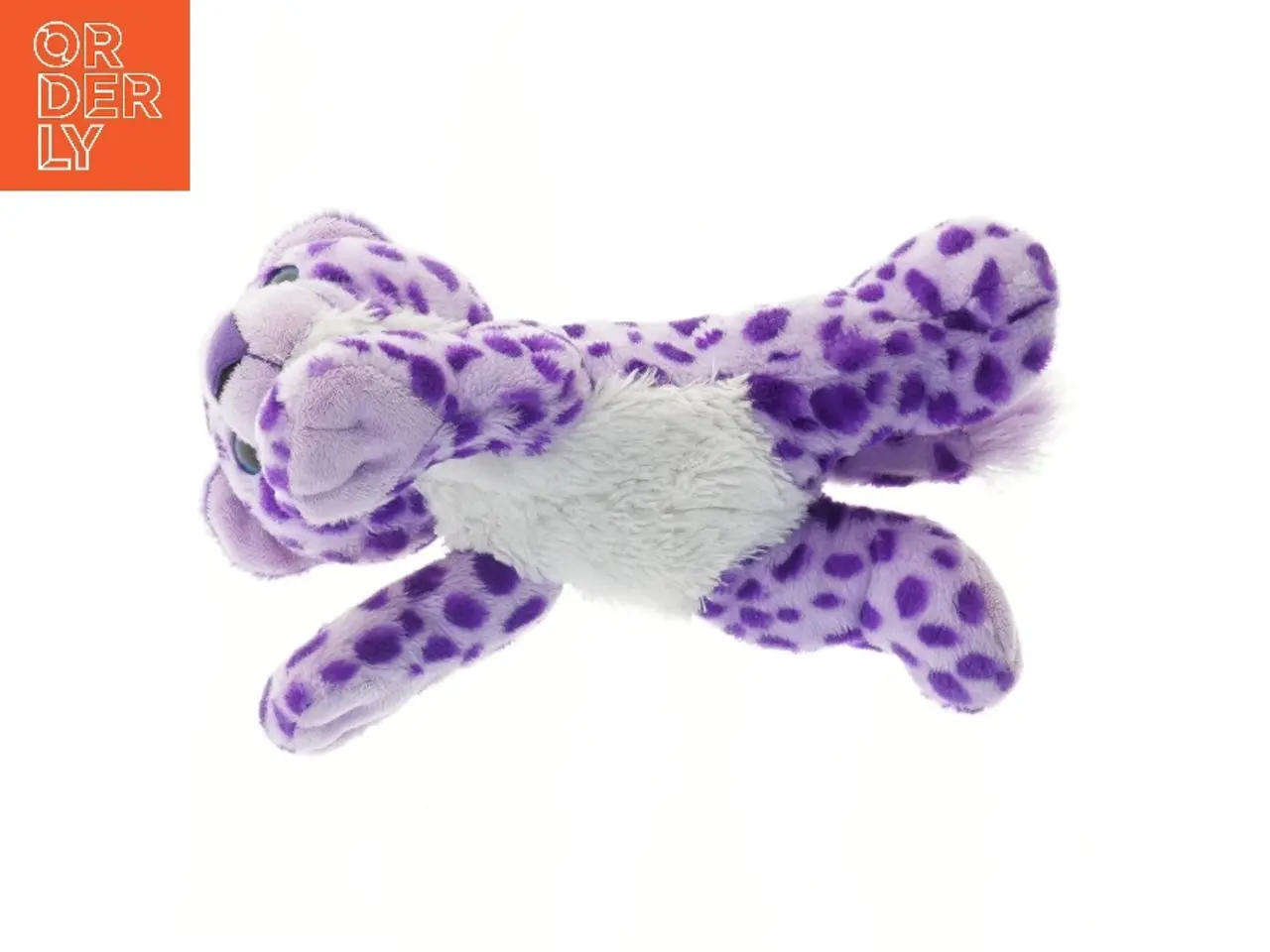 Billede 4 - Bamse med lilla prikker (str. 35 cm)