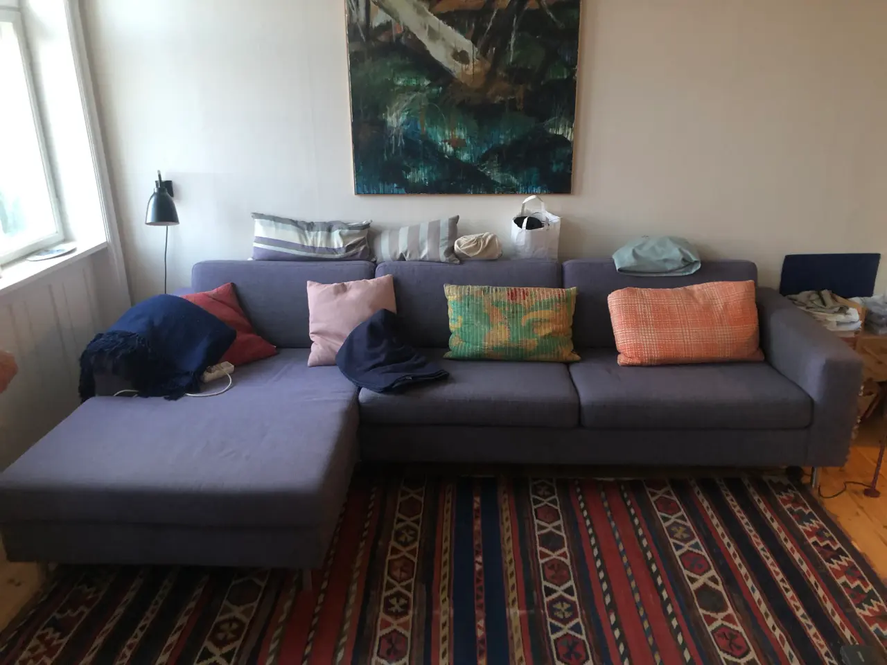 Billede 1 - Sofa med Chaiselong gives bort
