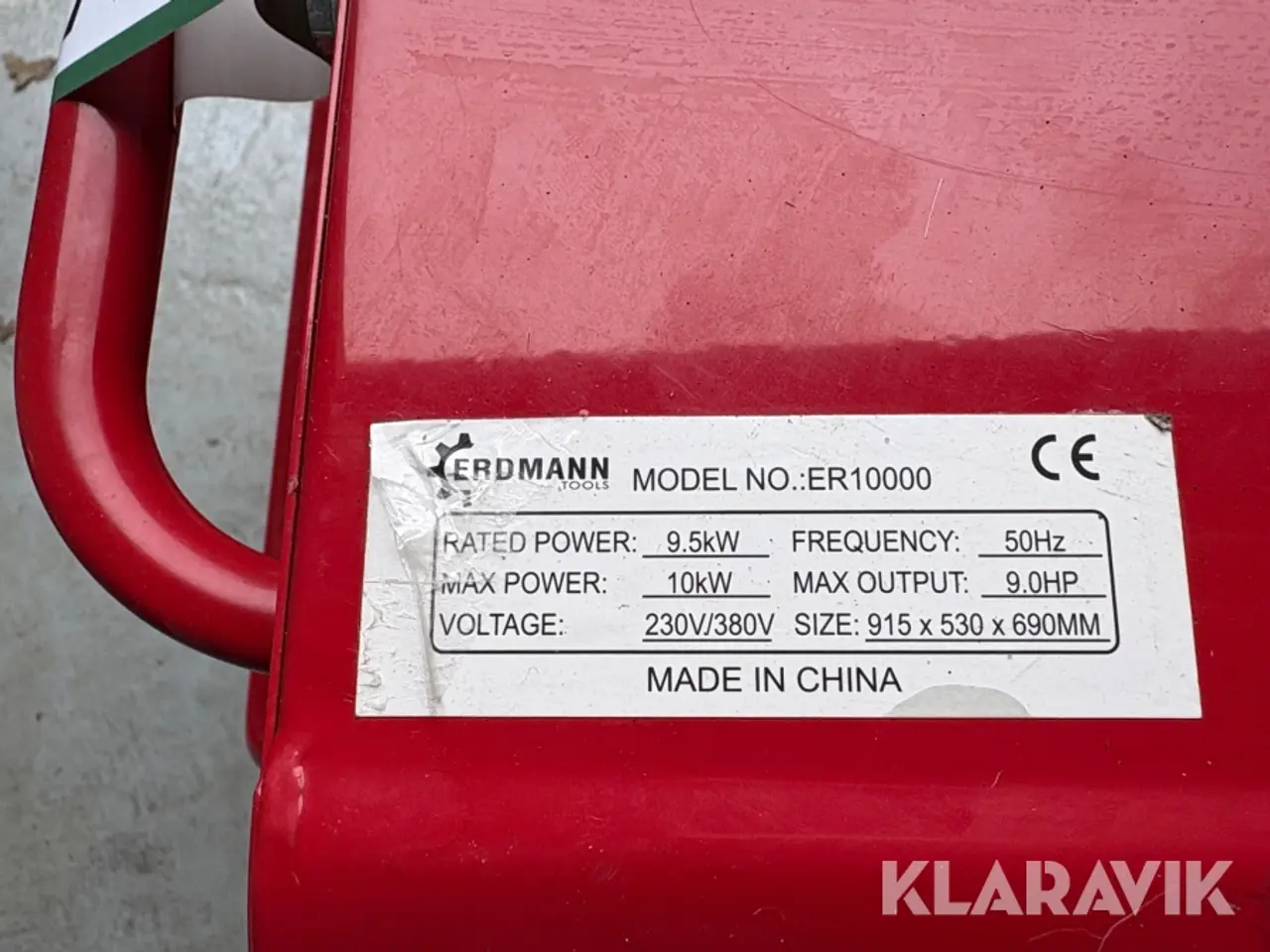 Billede 10 - Generator Erdmann Tools ER10000