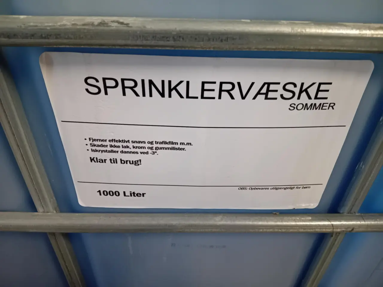 Billede 1 - Sprinklervæske 900 liter.