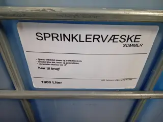 Sprinklervæske 900 liter.