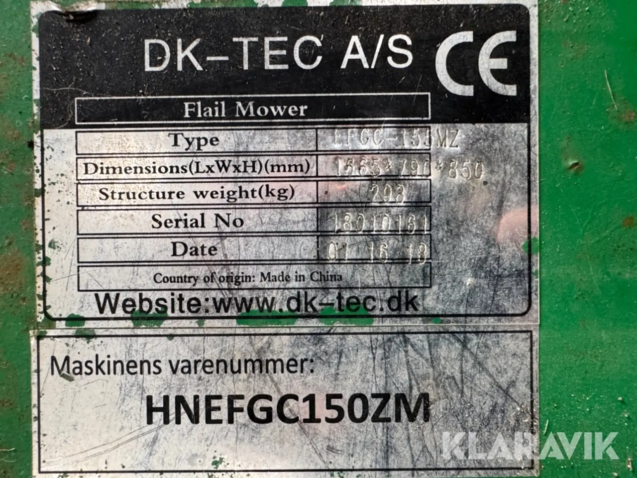Billede 5 - Slagleklipper DK-Tec EFGC-150D