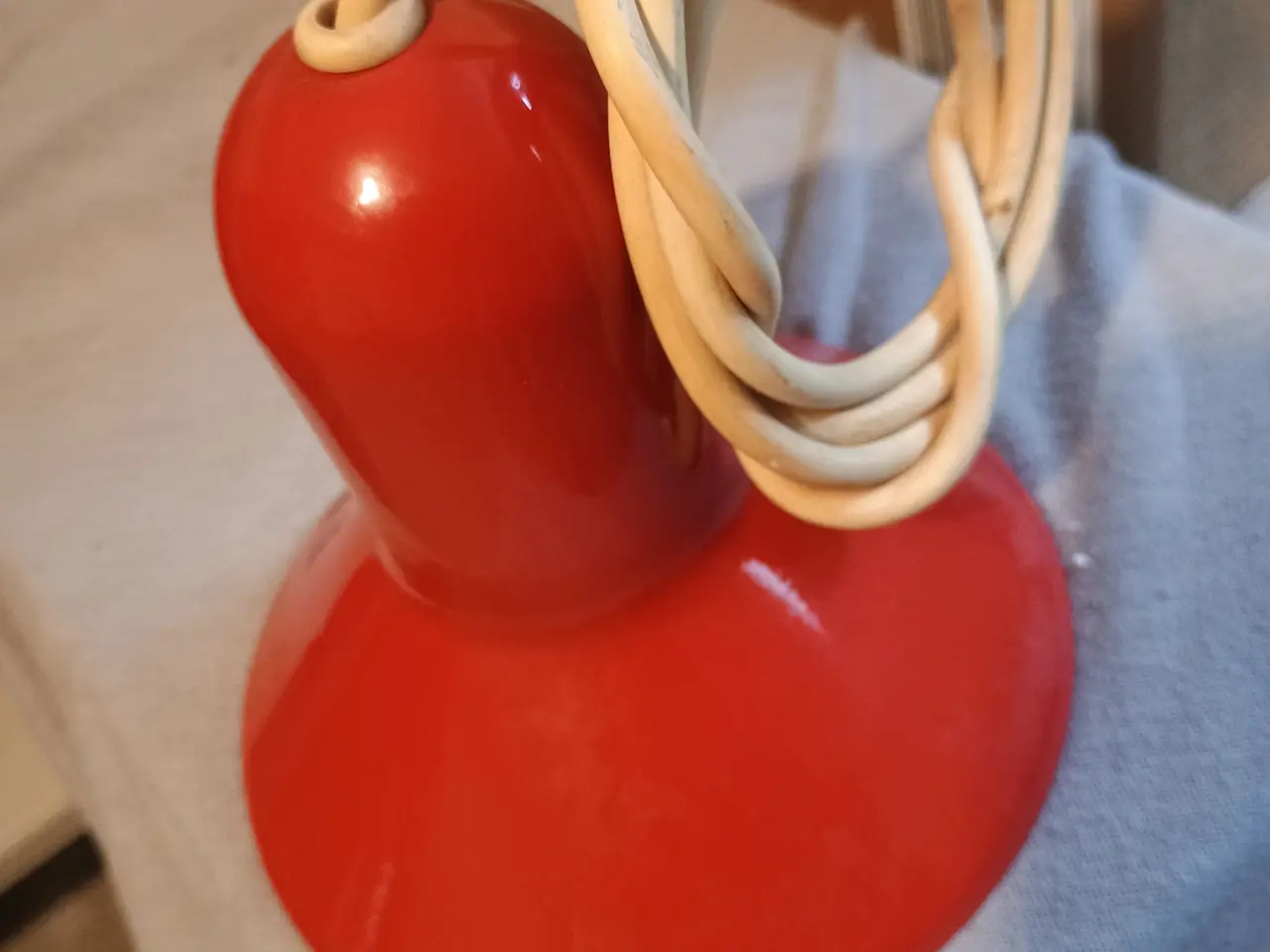 Billede 1 - Lampe, rød vintage / retro