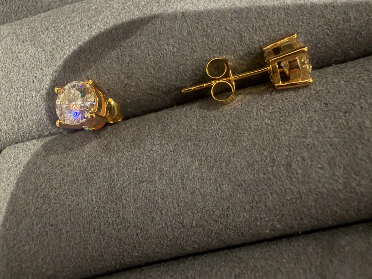 Billede 4 - 18karat Au750 0,5carat lab-grown moissanite