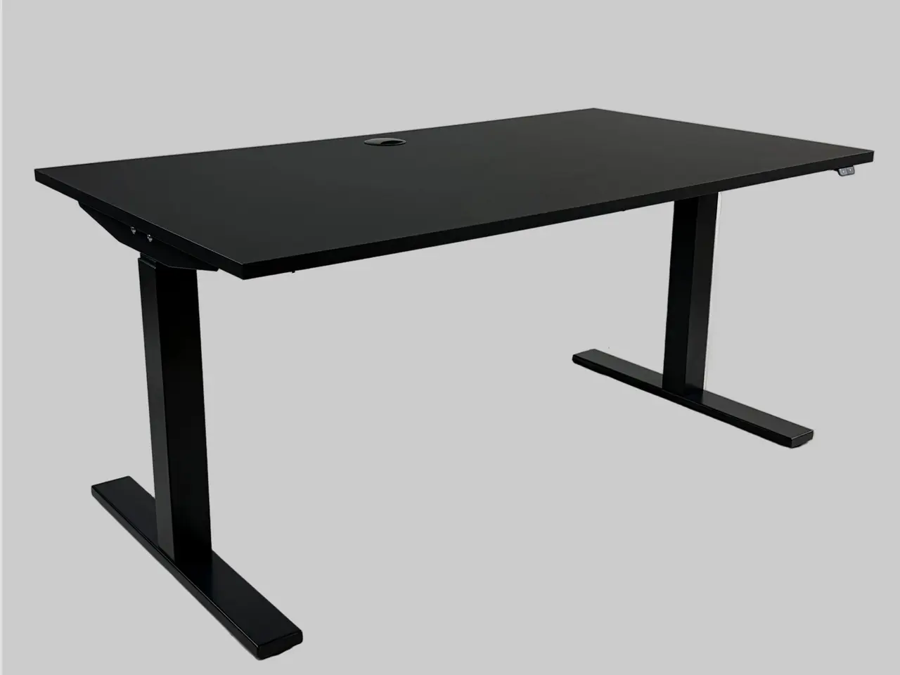 Billede 1 - ScanOffice Hæve/sænkebord – Sort/Antracit Stel 160x80cm