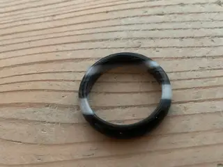 Vintage ring i agat fra 1970'erne i fin stand