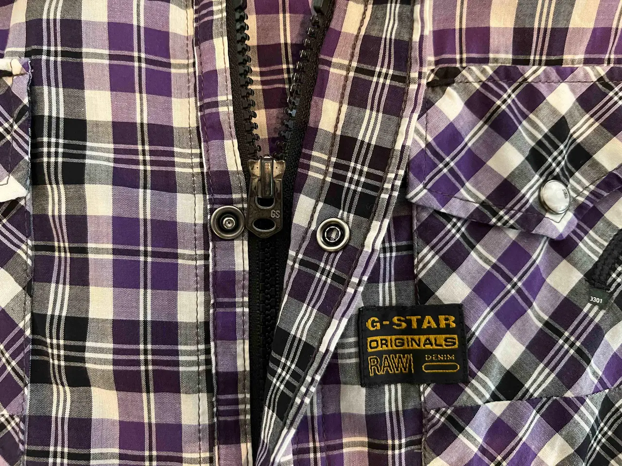 Billede 3 - G-Star RAW skjorte (X)XL – lynlås & trykknapper