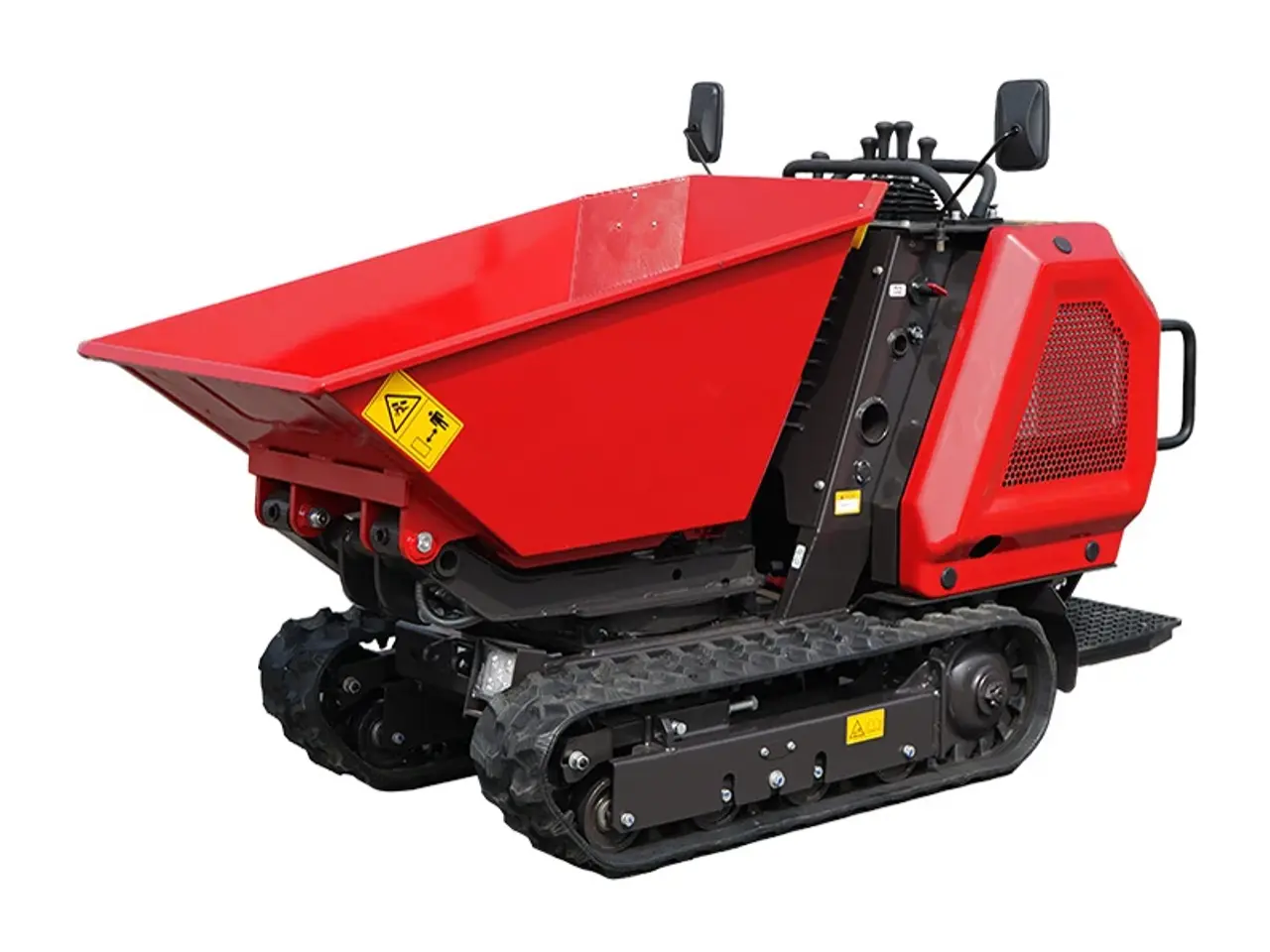 Billede 1 - Motorbør med sidetip - larvebånd - B&S benzinmotor