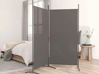 Rumdeler med 2 paneler 175 x 180 cm - antracitgrå