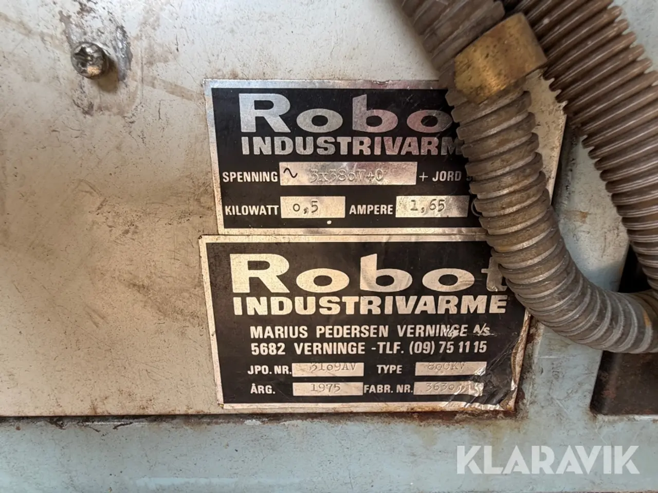 Billede 7 - kalorifer varmeblæser Robot Industrivarme 8o0KV