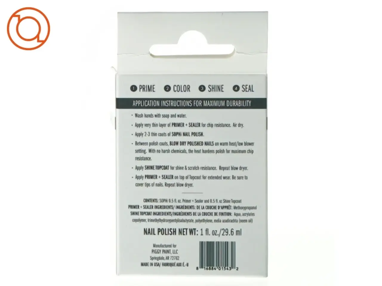 Billede 3 - SOPHi Basecoat og topcoat - vandbaseret, lugtfri, Eco-friendly