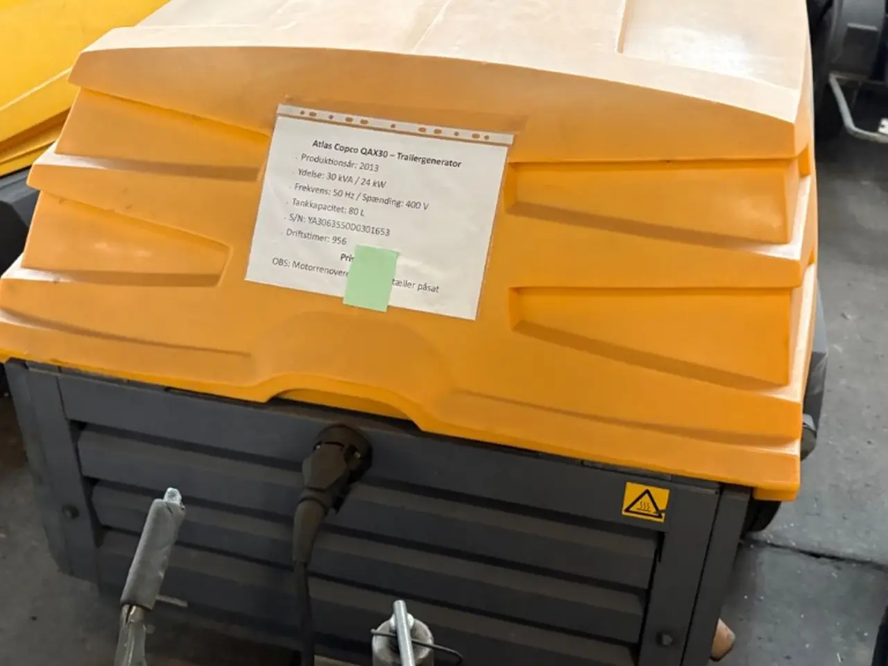 Billede 2 - Atlas Copco QAX 30 Mobil generator 30 kVA / 24 kW