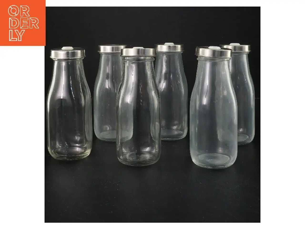 Billede 2 - To-go glasflasker med låg, 6 stk (str. 6 stk 16 cm)