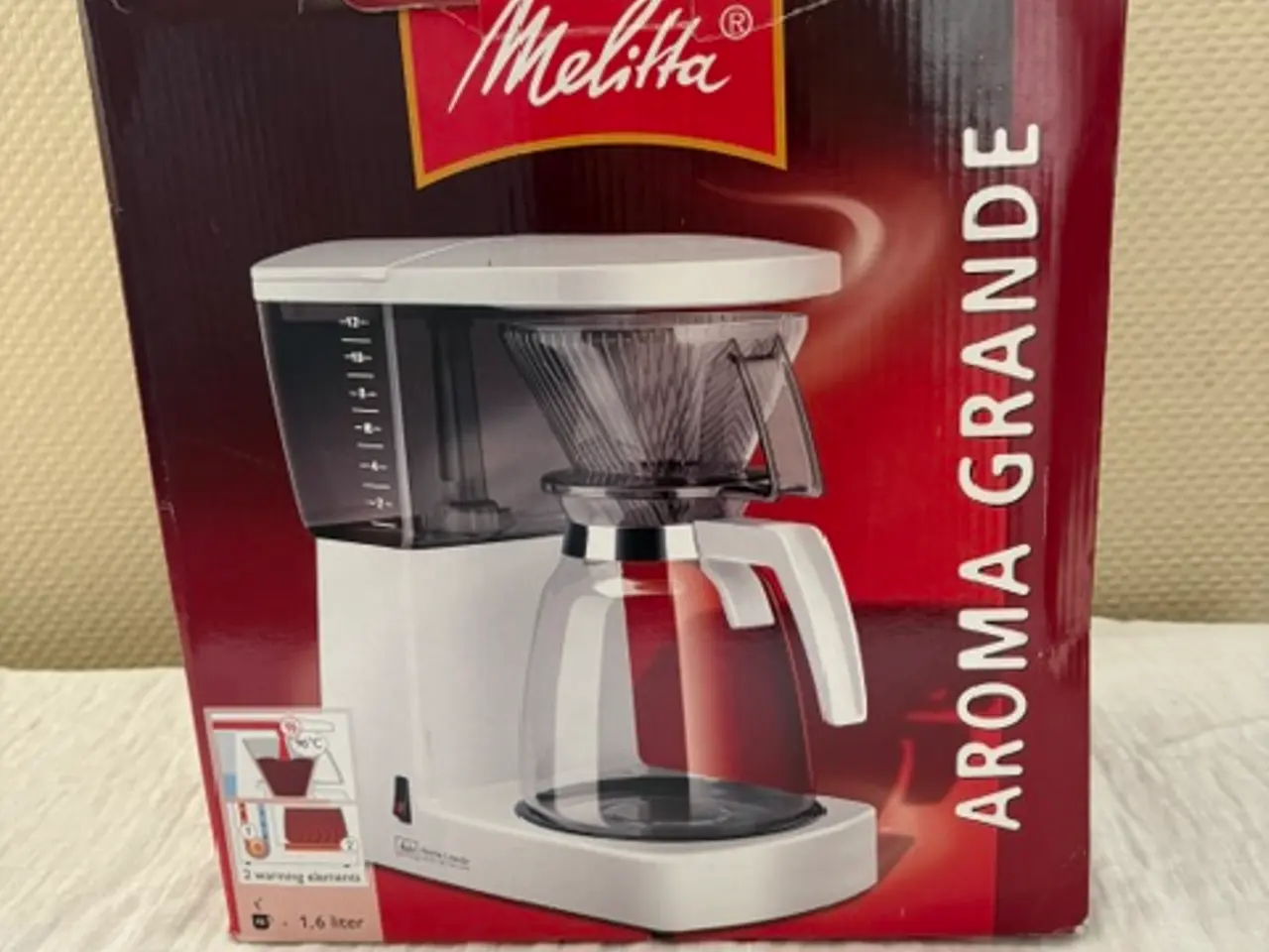 Billede 4 - Melitta Aroma Grande Kaffemaskine - Hvid