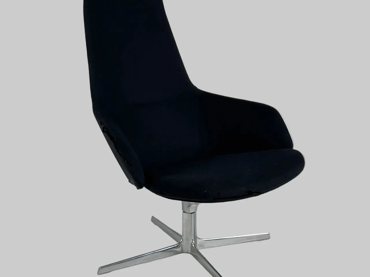 Billede 1 - Arper Aston Loungestol – Sort/Krom Stel