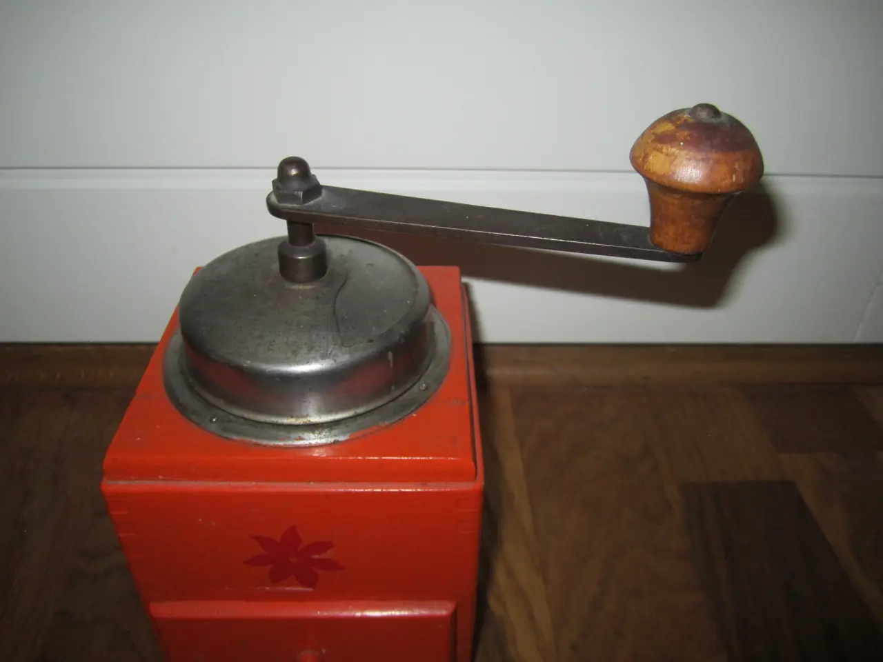 Billede 2 - Skøn Vintage Orange KAFFEKVÆRN.