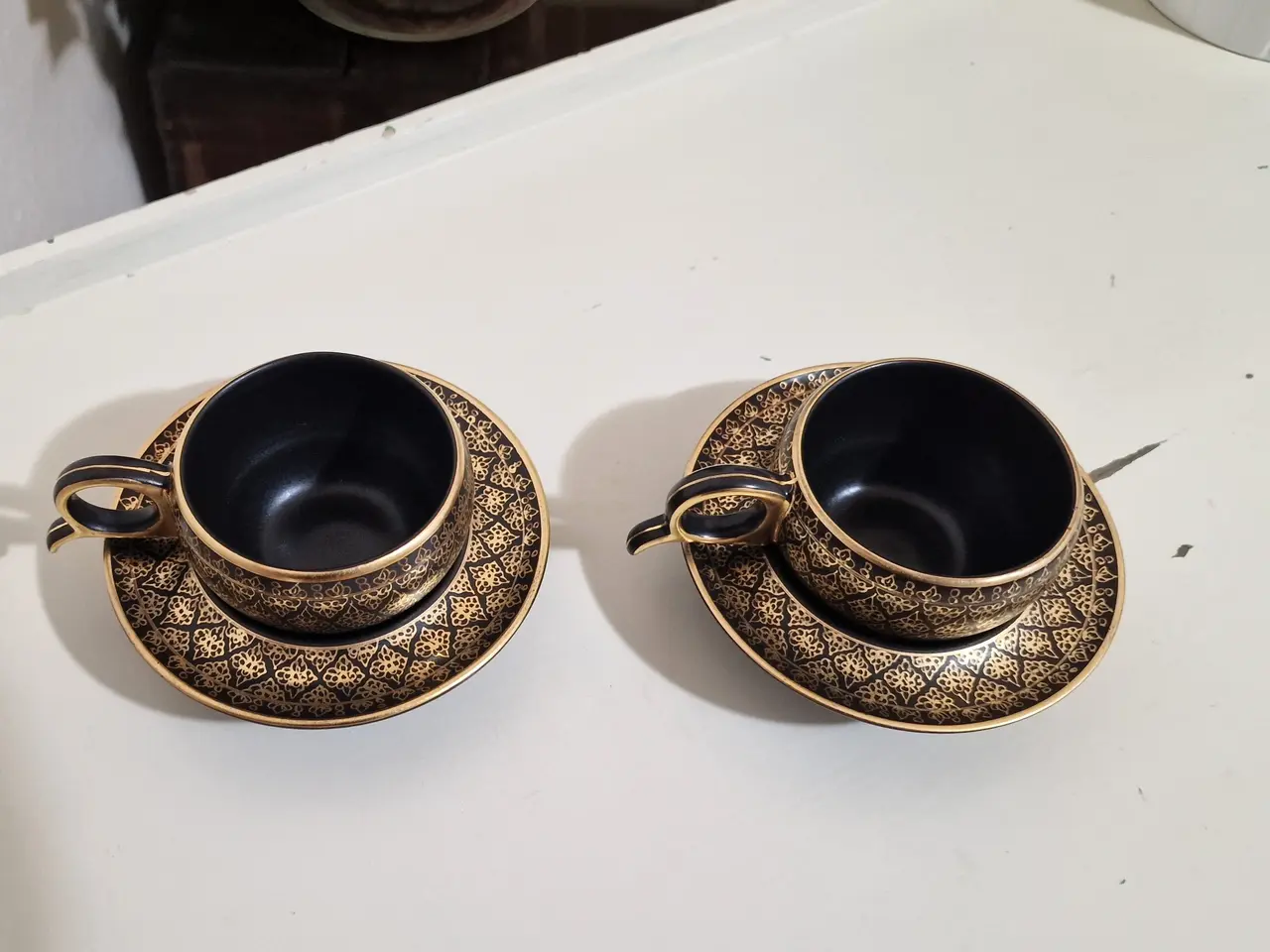 Billede 3 - Et par Benjarong espresso-kopper og underkopper.