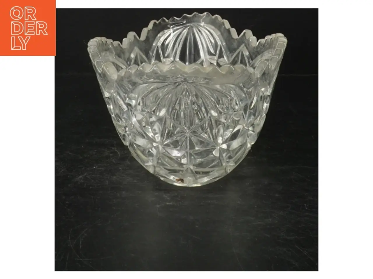 Billede 1 - Krystalkrystalskål (str. 32 cm. x 18 cm)