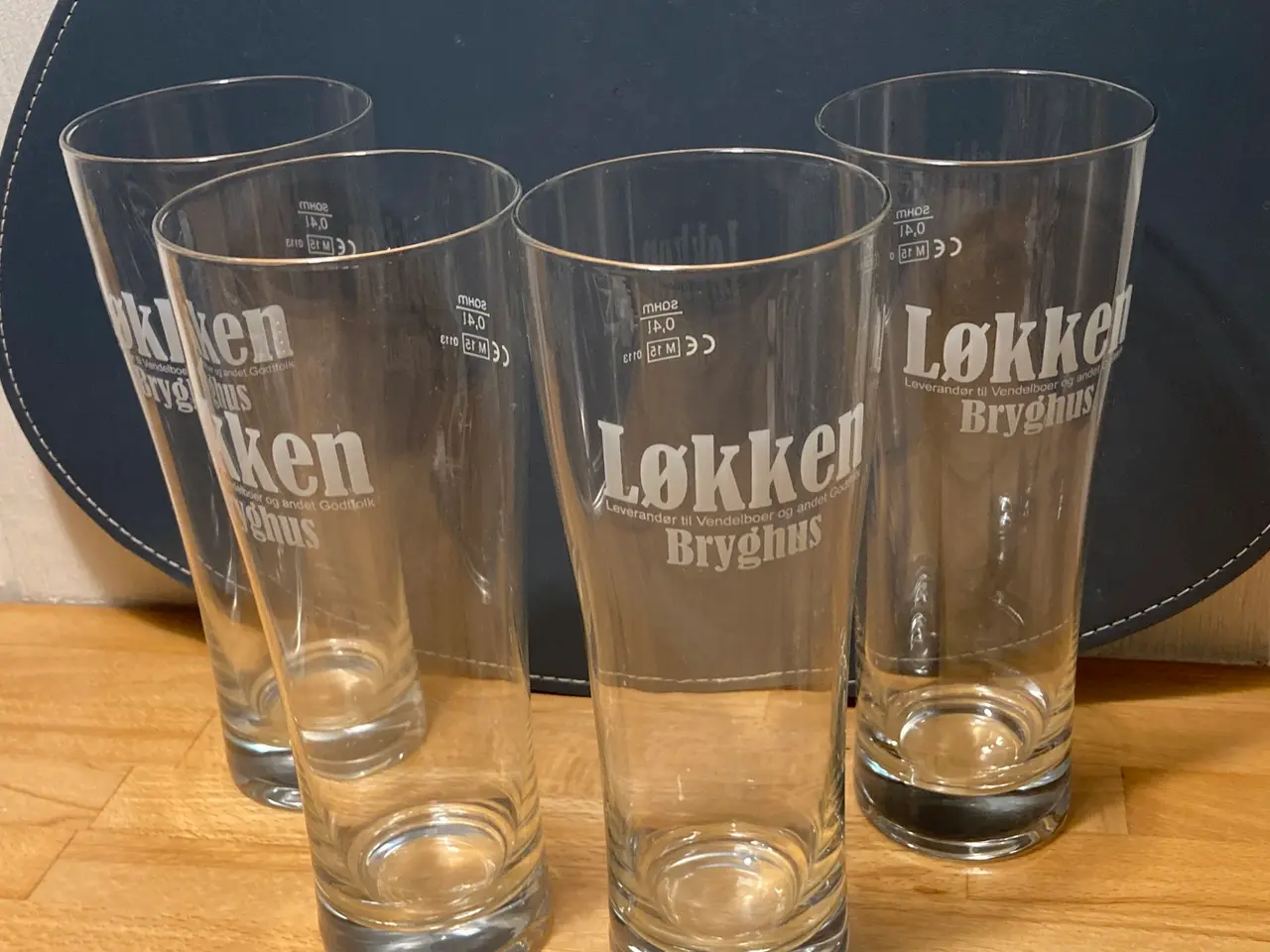 Billede 3 - Løkken Bryghus ølglas 0,4 l – sæt med 4 glas