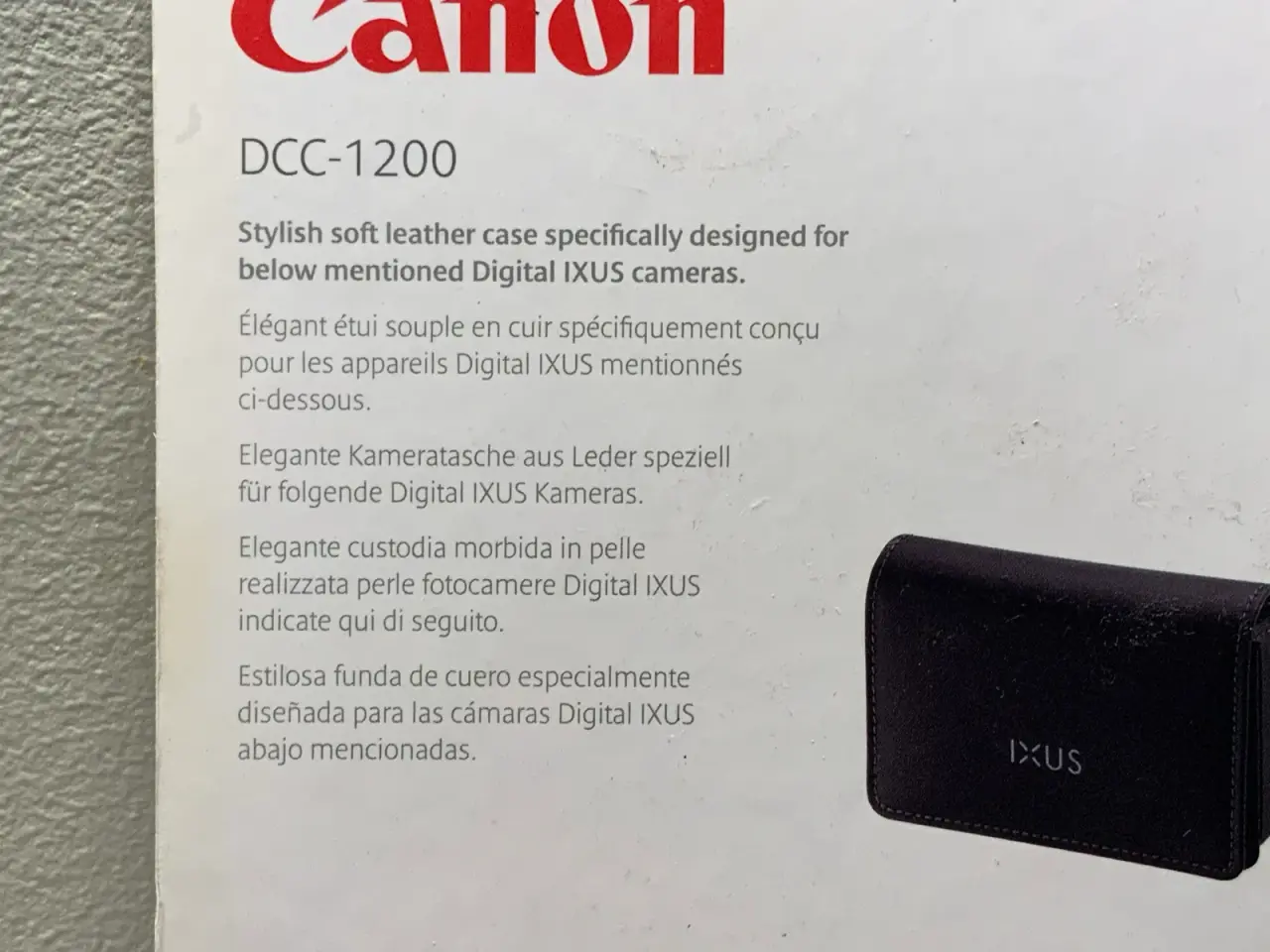 Billede 4 - Canon Digital IXUS DCC-1200 sort lædertaske