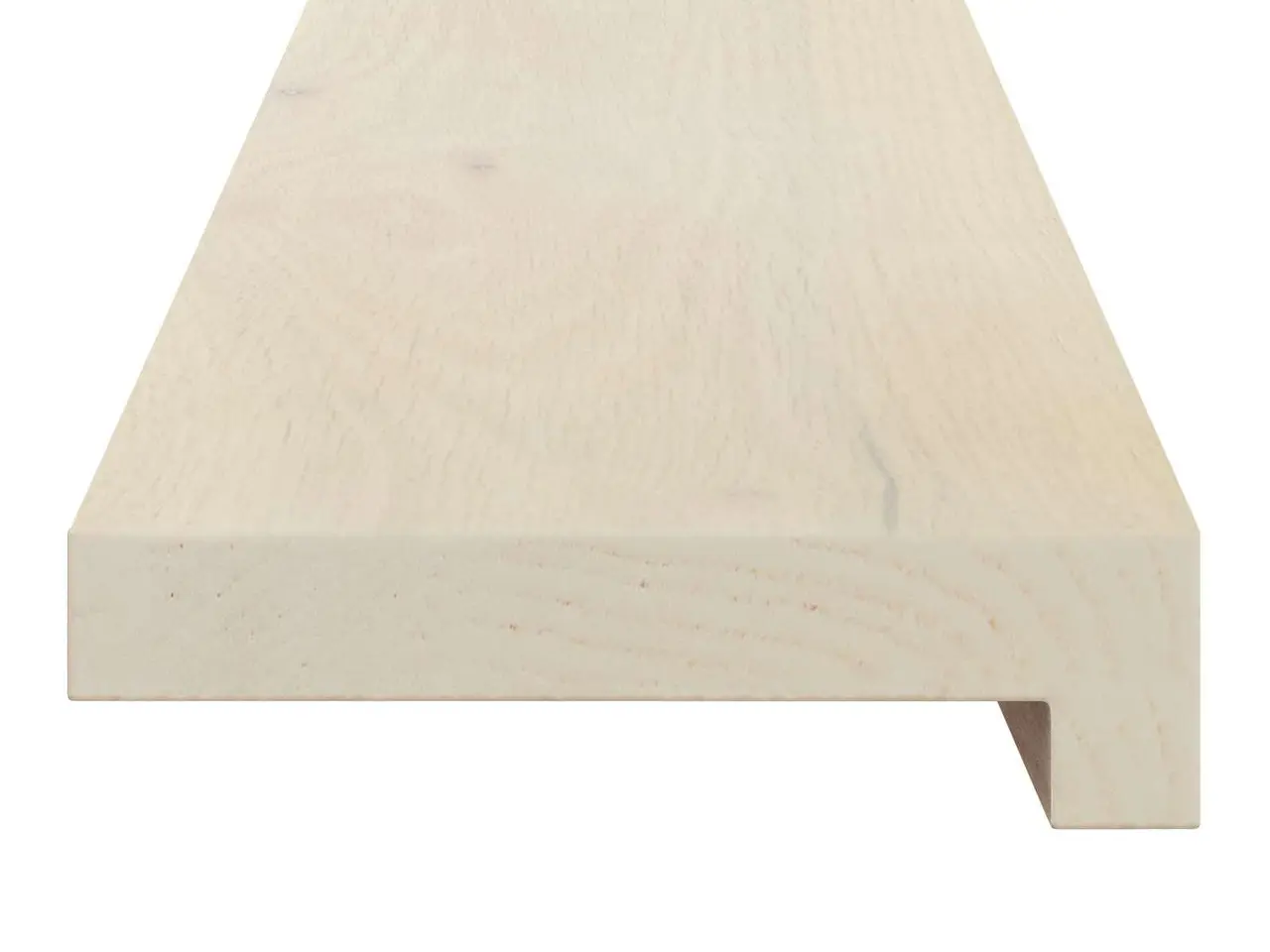 Billede 4 - Vindueskarme 2 stk. hvid 140 x 25 x 2 cm i massivt egetræ