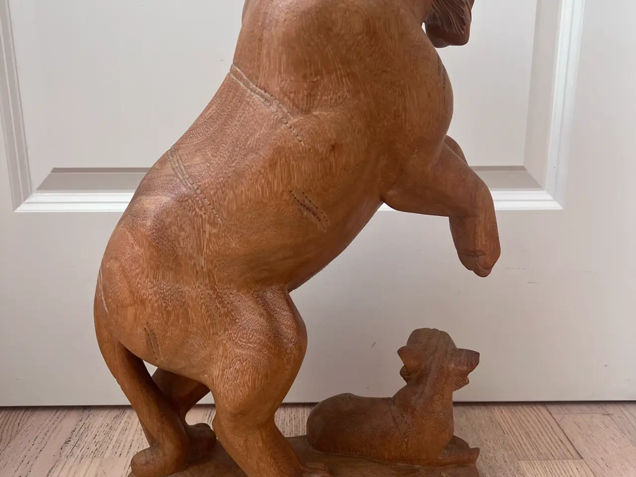 Billede 5 - Stor flot vintage træ figur