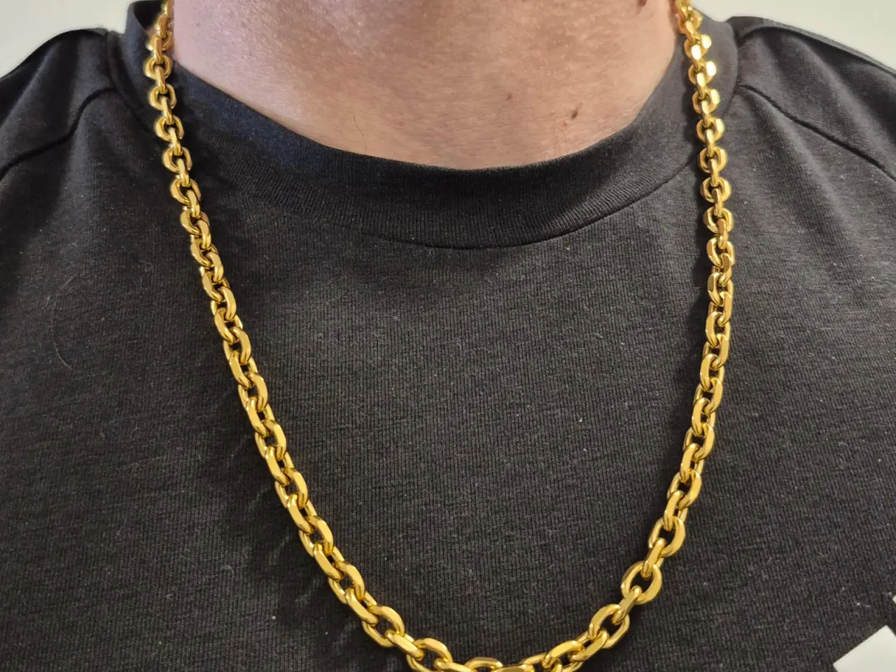 Billede 1 - Goldfilled ankerkæde med kasselås