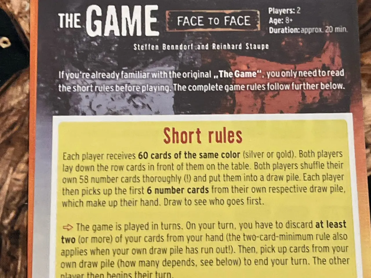 Billede 4 - The Game Face to Face kortspil