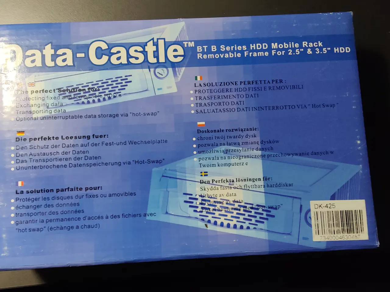Billede 2 - S-ata hot-swap harddisk skuffe BT27
