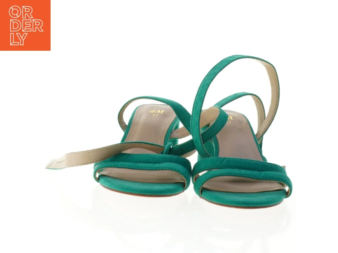 Billede 2 - Grønne sandaler med rem fra H&M (str. 37)