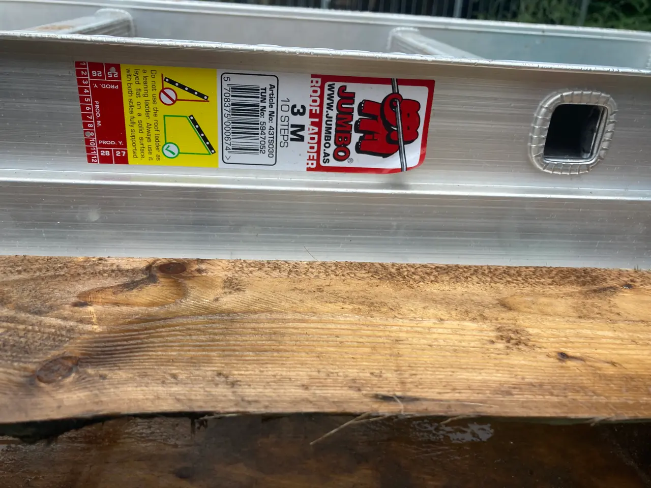 Billede 4 - Jumbo stige 3 meter 10 trin