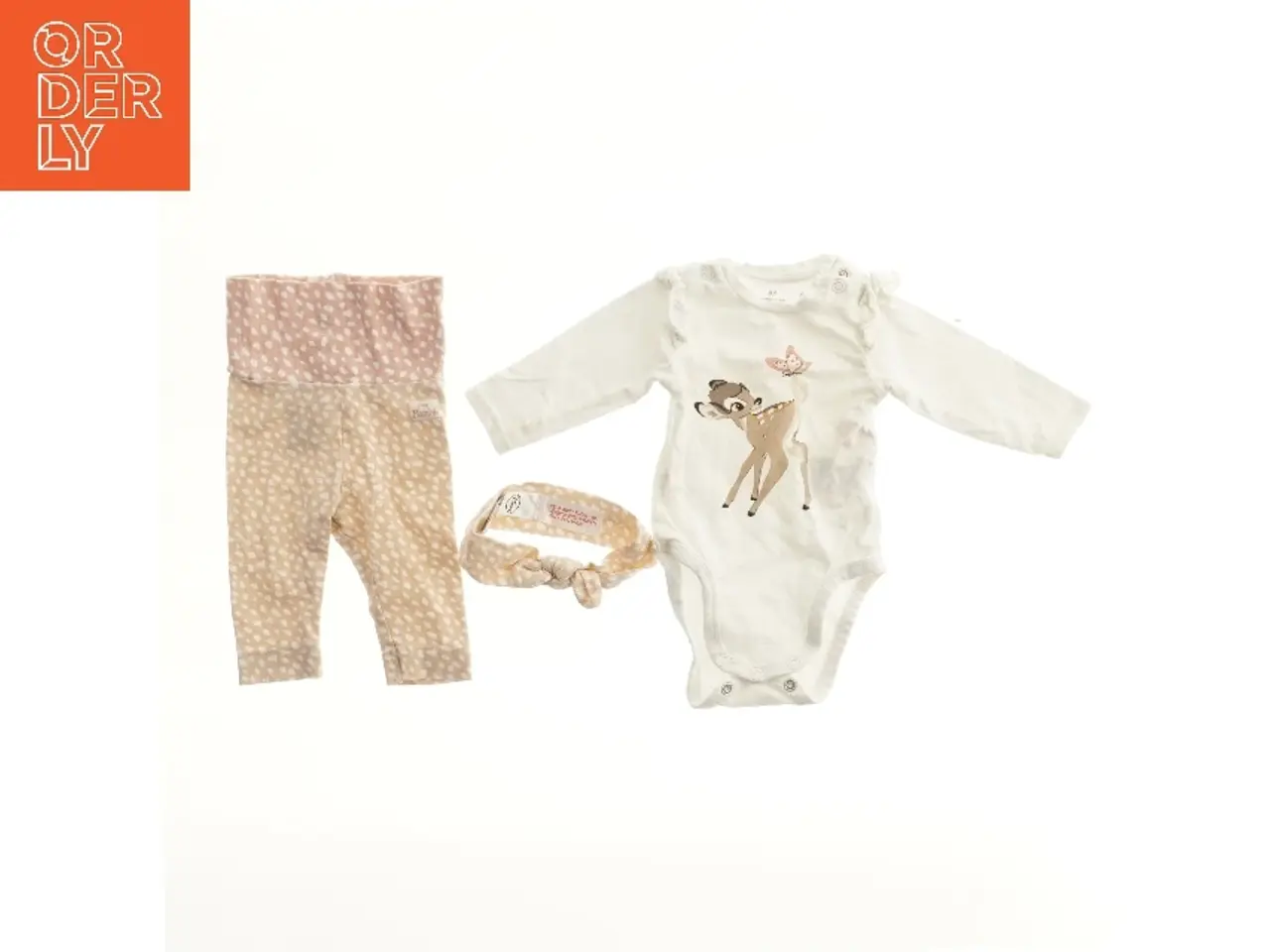 Billede 1 - H&M (str. 56)🦌Disney Heldragt med bukser og hårbånd fra Disney