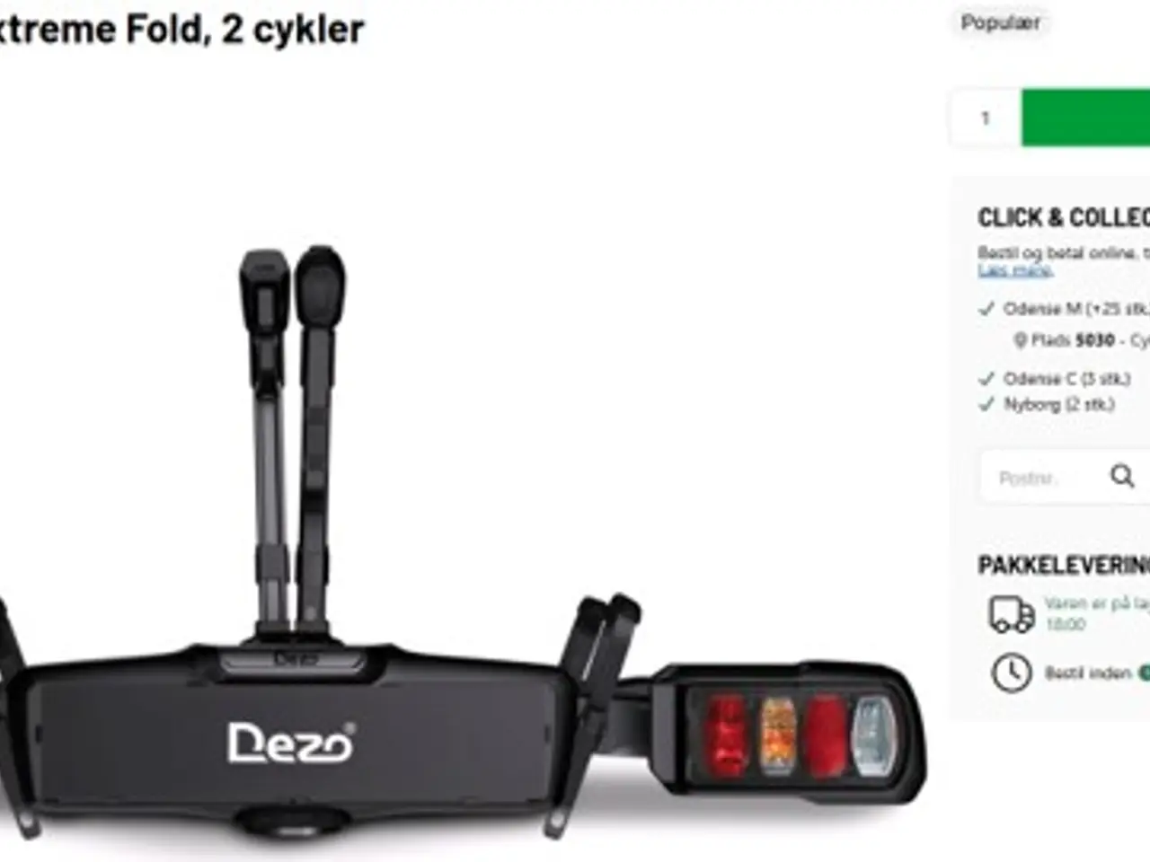 Billede 1 - Cykel holder til to elcykler