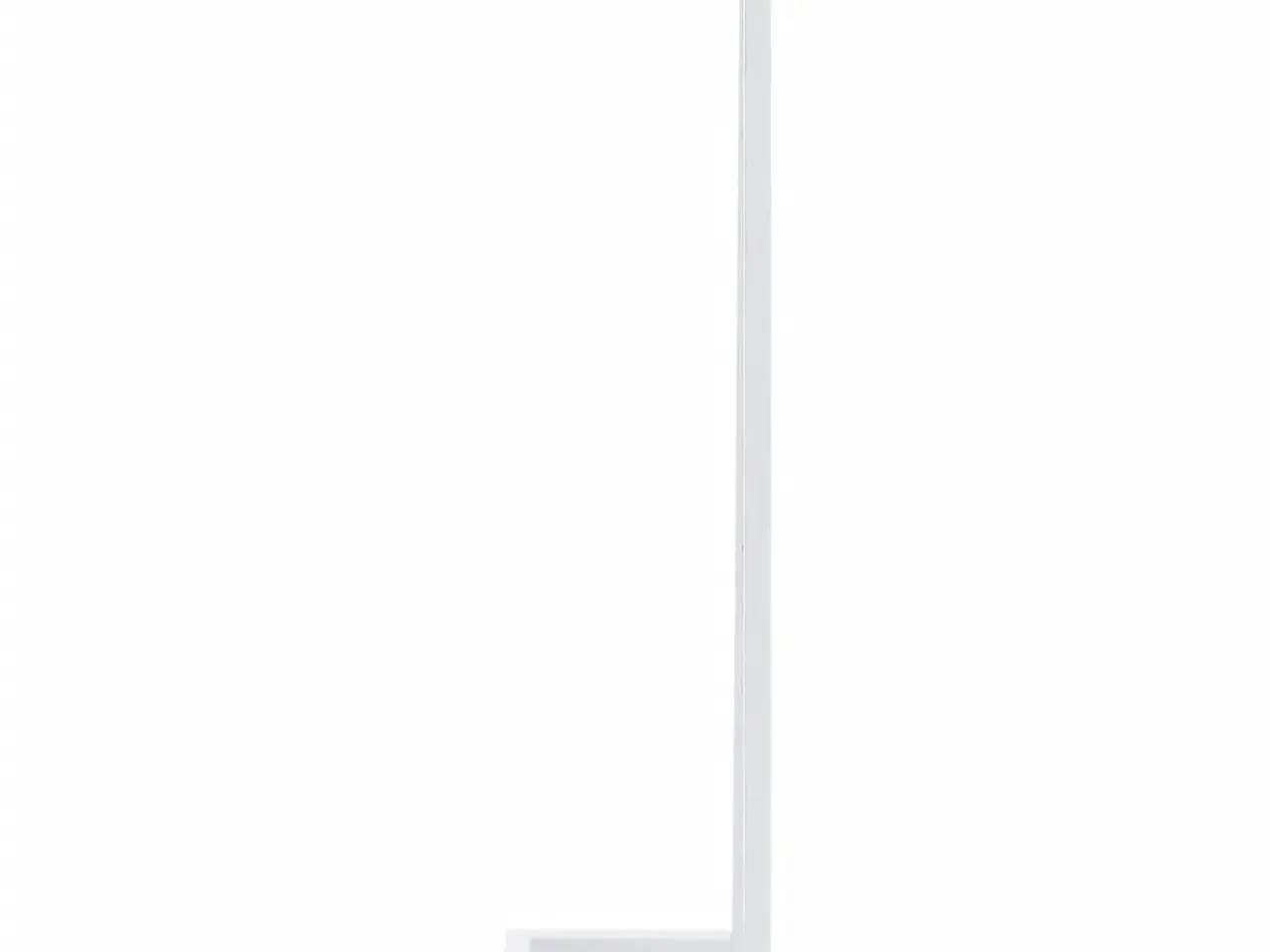 Billede 4 - Håndklædeholder 25x20x95 cm stål hvid