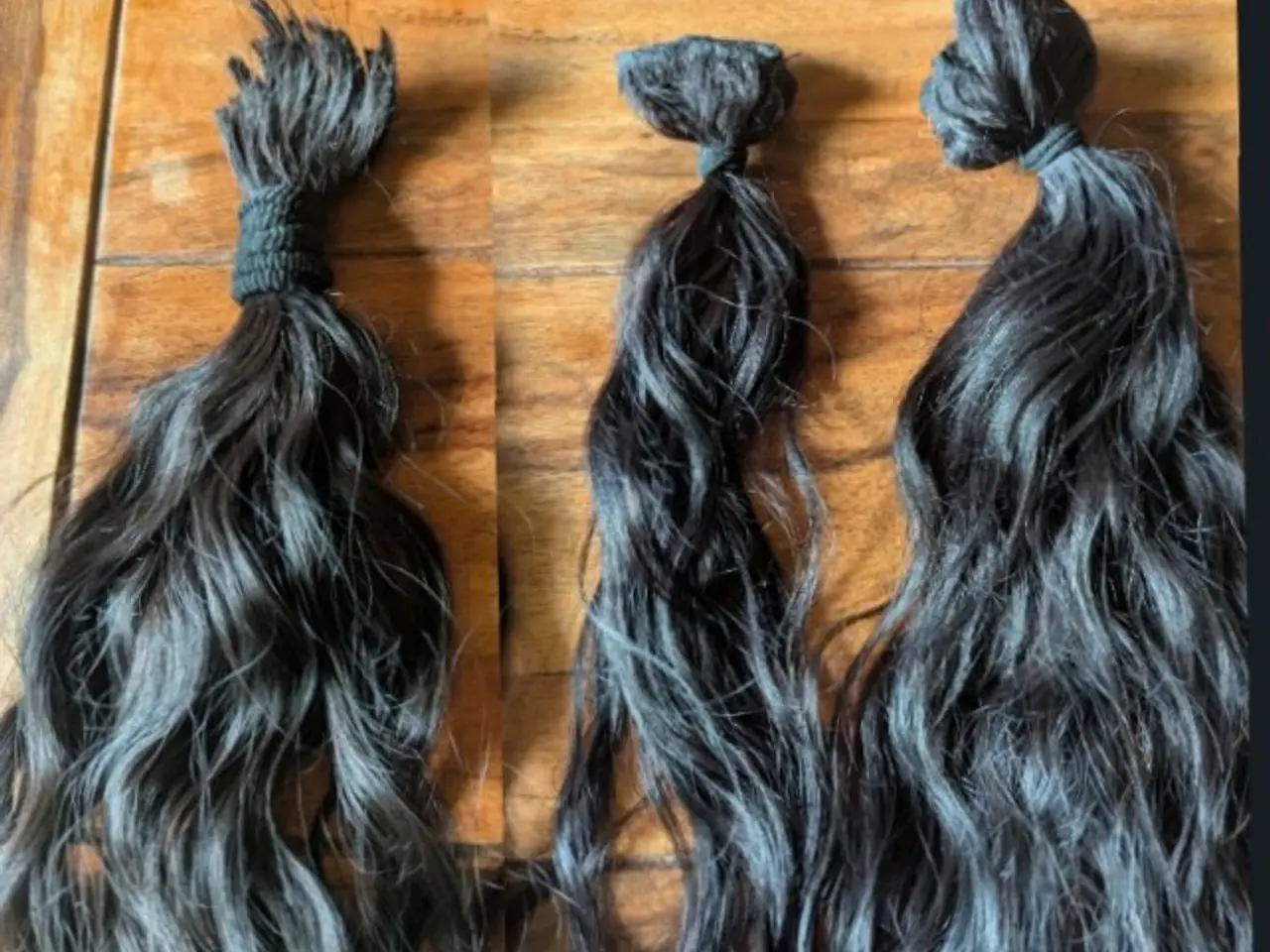 Billede 1 - Mørkebrun Human extensions.